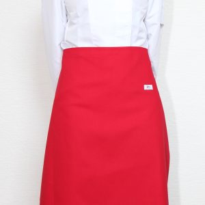 Kuchařská zástěra nízká Profikuchař 100% bavlna – červená