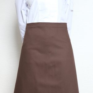 Kuchařská zástěra nízká Profikuchař 100% bavlna – hnědá