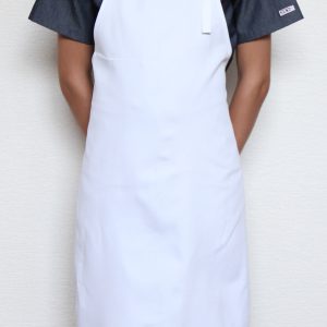 Kuchařská zástěra ke krku Profikuchař s přezkou 100% bavlna – bílá