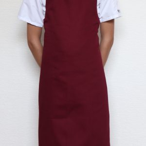 Kuchařská zástěra ke krku Profikuchař s přezkou 100% bavlna – bordó
