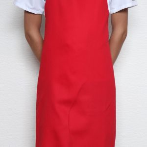 Kuchařská zástěra ke krku Profikuchař s přezkou 100% bavlna – červená