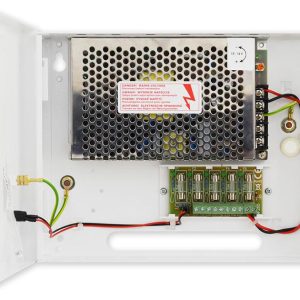 PS-BOX-12V5A5x1A – kamerový zdroj 12V/5A/5x1A v boxu
