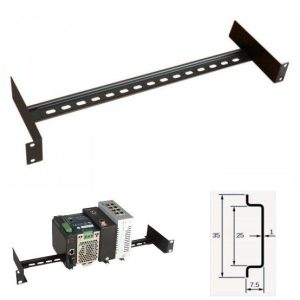 RAIL.1U.DIN – 19” montážní lišta DIN – výška 1U