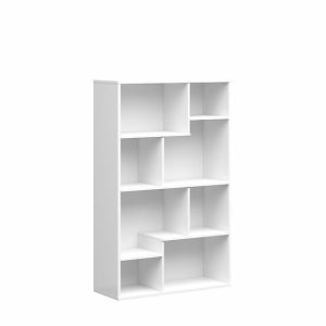 Střední regál TETRIS 140, bílá lesk