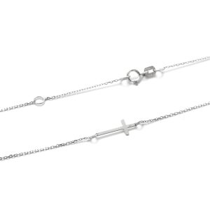 Řetízek s Křížkem z bílého zlata