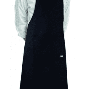 Kuchařská zástěra EGOchef ROCK ke krku s kapsou – Černá 70×90 cm