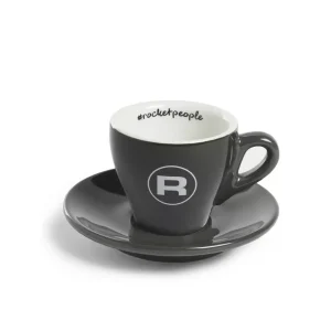 Rocket Espresso šálek s podšálkem rocketpeople 60 ml tmavě šedý