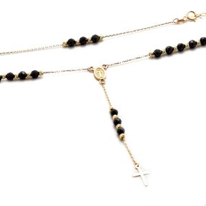 Zlatý řetízek RUŽENEC s ónyxem