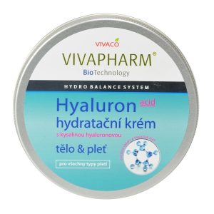 Pleťový a tělový hydratační krém s kyselinou hyaluronovou VIVAPHARM 200 ml