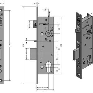 SAM EL 9235 – elektromechanický samozamykací zámek