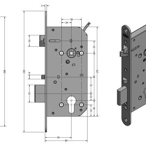 SAM EL B 9050 – elektromechanický samozamykací zámek