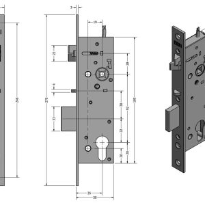 SAM EL B P 9235 – elektromechanický samozamykací zámek