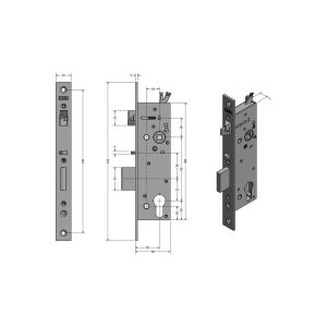 SAM EL MI B P 9235 – elektromechanický samozamykací zámek