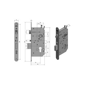 SAM EL MI P 7255 – elektromechanický samozamykací zámek