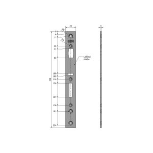 SAM LI 20 – čelo zámku SAM LI 20