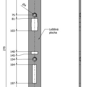 SAM LI 23 – čelo zámku SAM LI 23