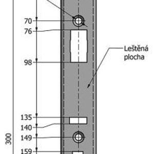SAM LI 24 – čelo zámku SAM LI 24