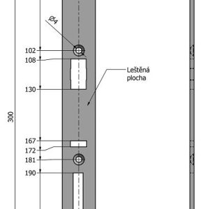 SAM LI 26 – čelo zámku SAM LI 26