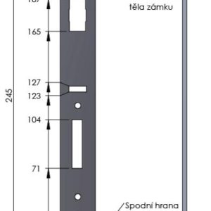 SAM LI 30 – čelo zámku SAM LI 30