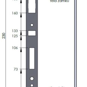 SAM LI 41 – čelo zámku SAM LI 41