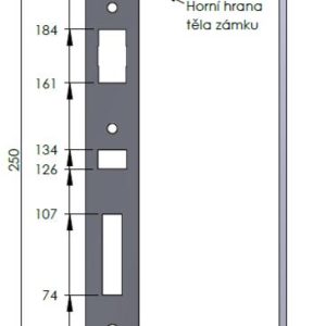 SAM LI 43 – čelo zámku SAM LI 43