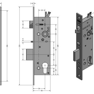 SAM REV MI P 9235 – elektromechanický samozamykací zámek