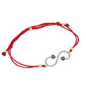 Ochranný náramek NEKONEČNO s barevnou glazurou