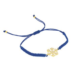 Ochranný náramek Zlatá vločka s kamínky