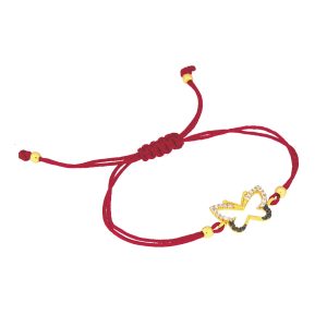 Ochranný náramek Zlatý motýlek s kamínky