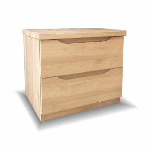 Noční stolek dvouzásuvkový Pegas, masiv buk