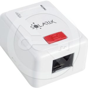 SX108-5E-UTP-WH – Solarix zásuvka CAT5E UTP 1 x RJ45