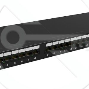 SX24-5E-STP-BK-N – Solarix 24 x RJ45 CAT5E STP