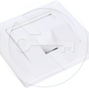 SX9-1-0-WH – Solarix zásuvka pro 1 keystone