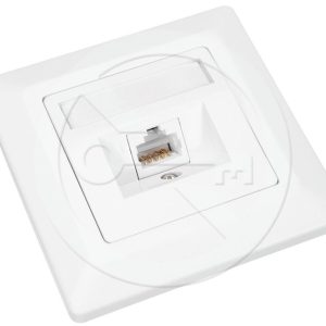 SX9-1-6-UTP-WH – Solarix zásuvka CAT6 UTP 1 x RJ45