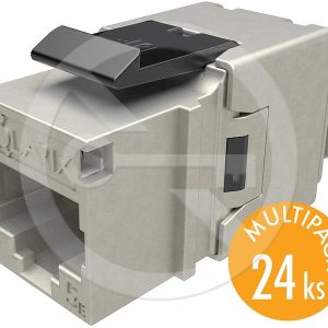 SXKJ-5E-STP-BK-NA – Solarix keystone CAT5E rychlozařezávací, multipack 24 ks