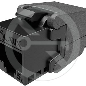 SXKJ-5E-UTP-BK-SA – Solarix keystone CAT5E samořezný