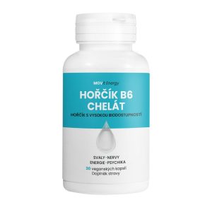 Hořčík B6 Chelát 100 mg MOVit Energy 30 kapslí