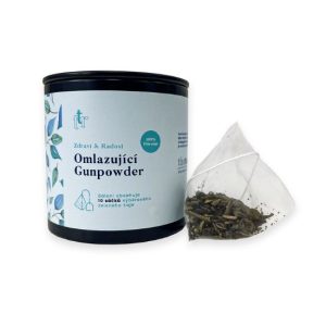 Čajové pyramidy Omlazující Gunpowder v dóze The Tea Republic 10ks