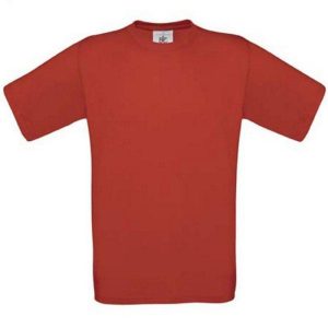 Tričko B&C – červené XS