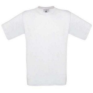 Tričko B&C – bílé XXXL