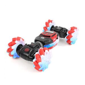 Autíčko s ručním ovládáním, kaskadérské autíčko, ovládání gesty, 4×4, 2,4GHz ovladač, červený