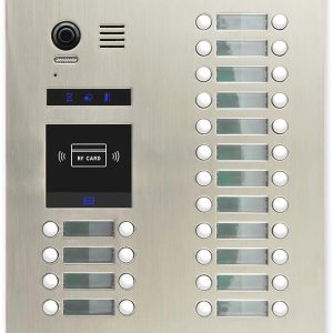 V32R-ZAP – zápust. venk. video jed. s 32 tl. a čteč