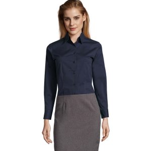 Dámská číšnická halenka SOL´S dlouhý rukáv – tmavě modrá L