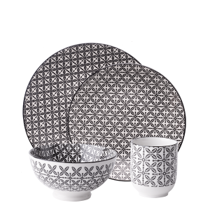 Porcelánový set 24 ks – Elements Asia Wood