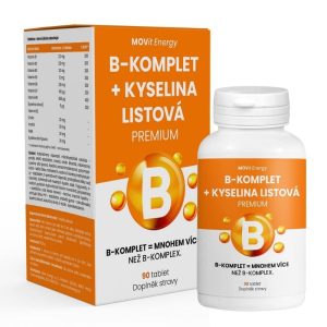 B-Komplet + Kyselina listová PREMIUM MOVit Energy 90 tablet