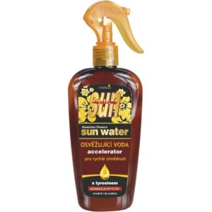 SUN WATER osvěžující voda s TYROSINEM pro rychlé zhnědnutí VIVACO 300 ml