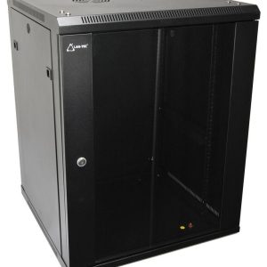 WM.6615.B – nástěnný, složený, 15U, 600 x 600, sklo