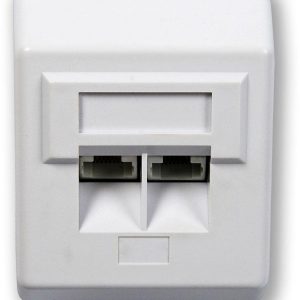 WO-612 basic C5E/S 2P – osazená 2 porty, stíněná, povrchová