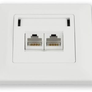 WO-732 smart C6 2P – osazená 2 porty, do krabice