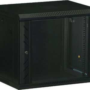 WS.6415.B – nástěnný, rozložený, 15U, 600 x 450, sklo